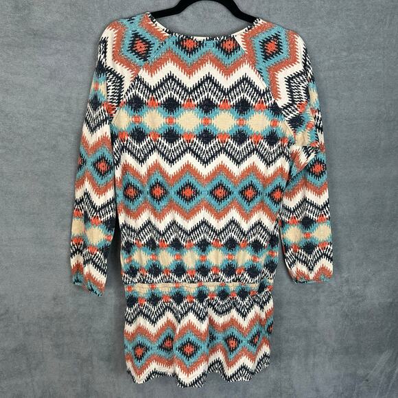 Patagonia Dress Womens Small Cream Kamala Drop Waist Tunic Organic Cotton Nature - Picture 5 of 13